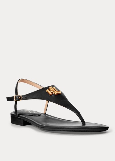 Women's Ralph Lauren Ellington Leather Sandals | 406278IQF